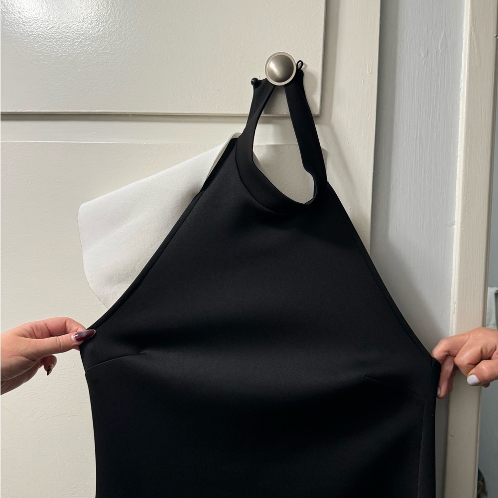Halter top cocktail dress